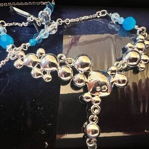 Swarovski Gisele Blue Set 1013591 Used Maybe Once - Kept in Original Box